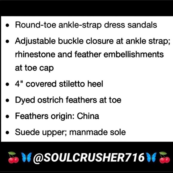 IVANKA TRUMP SUEDE/JEWELED OSTRICH FEATHER HEELS - Picture 7 of 8